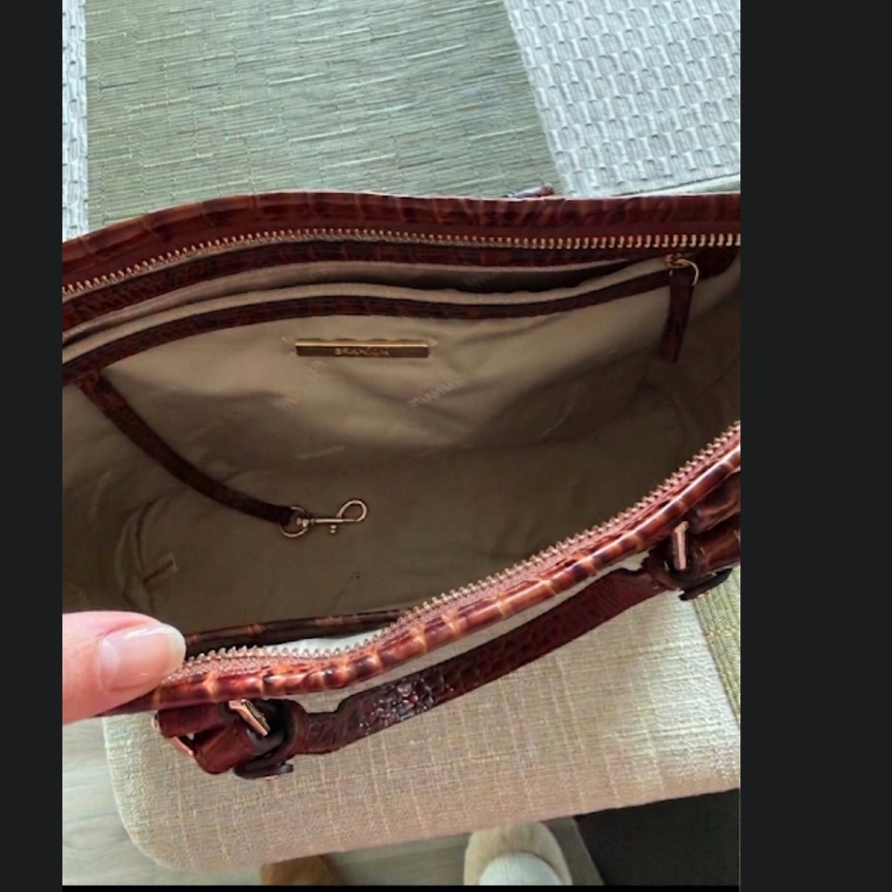 Brahmin Melbourne Collection Mini Asher Crocodile-Satchel Bag - Picture 8 of 10